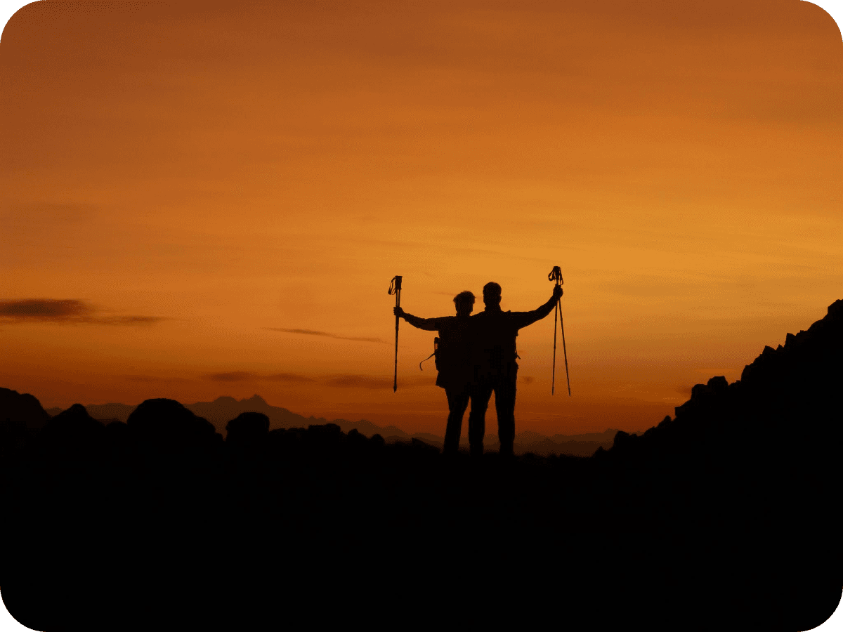 Nachtwanderung zum Sonnenaufgang
