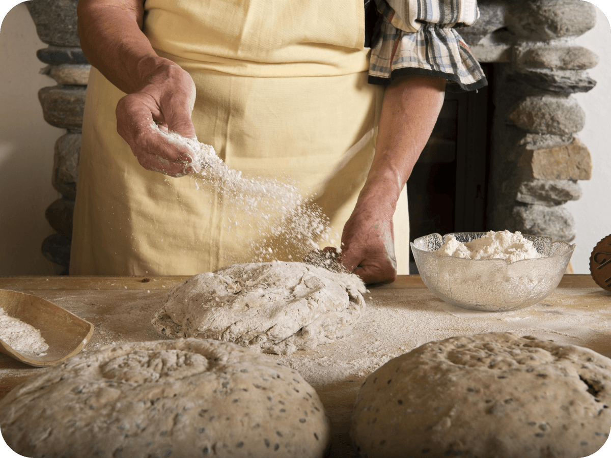 Brotbacken beim Wanderniki