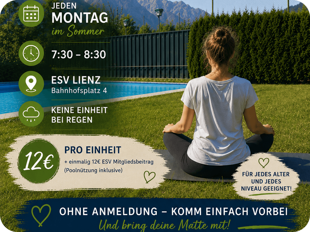YOGA am Pool